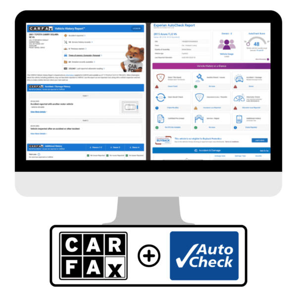 Carfax and AutoCheck Reports